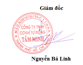 CÔNG TY TNHH CƠ KHÍ TỰ ĐỘNG TÂM MINH